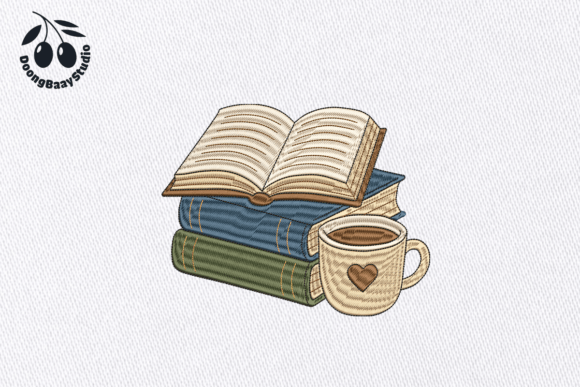 A Cozy Books and Coffee Embroidery Design Review