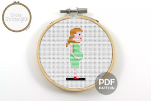 A Designer's Honest Review of Pregnant Woman Modern Cross Stitch