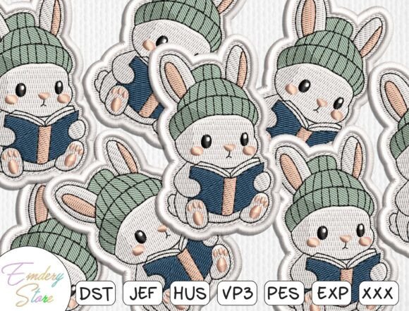 A Designer's Review of the Bunny Reading Book Embroidery Patch