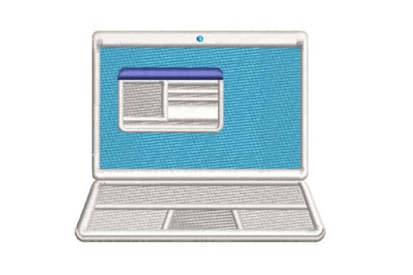 A Designer's Review of the Stylized Laptop Embroidery Design