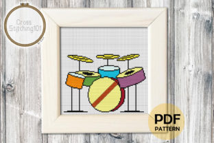 A Modern Drum Pattern for Cozy Holiday Cross Stitch Projects