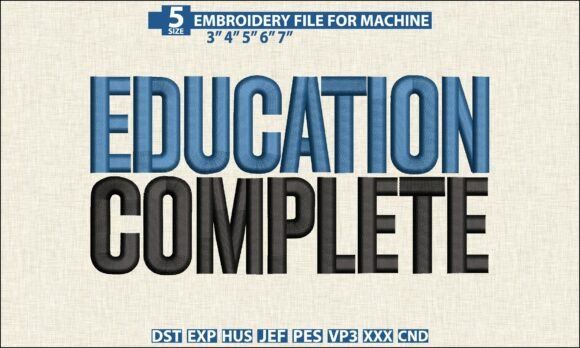 A Practical Review of Education Complete Embroidery