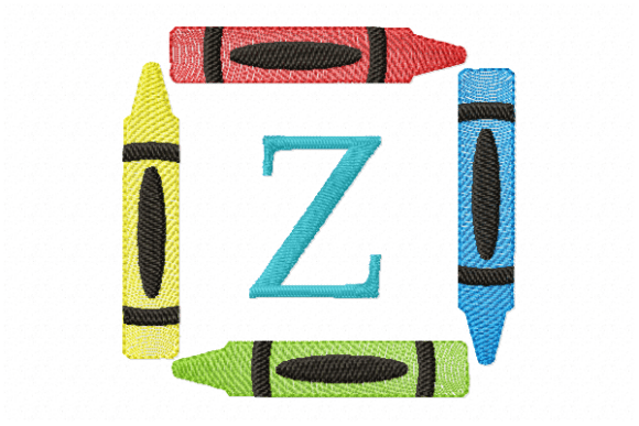 An Embroiderer’s Review of the Crayons Frame Monogram Letter Z