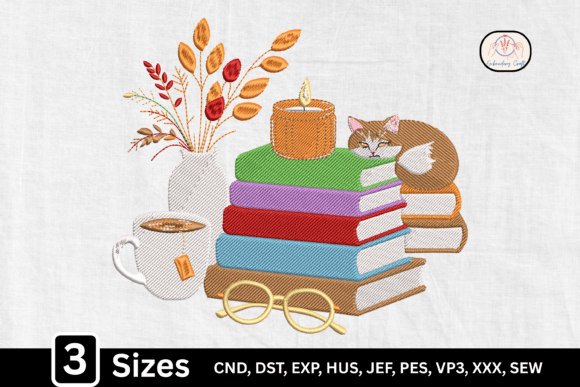 Crafting a Cozy Reading Scene with Embroidery