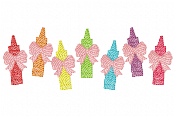 Crayons with Bows: A Boutique Sweatshirt Embroidery Review