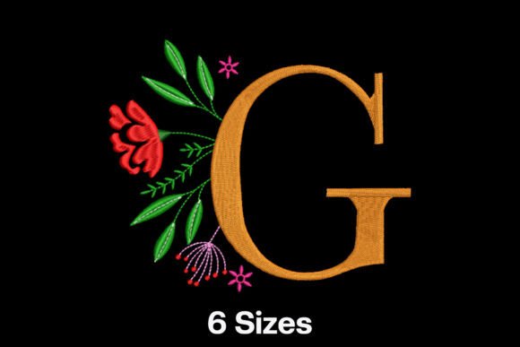 Floral Alphabet Letter G: A Designer's Review for Boutique Sweatshirts