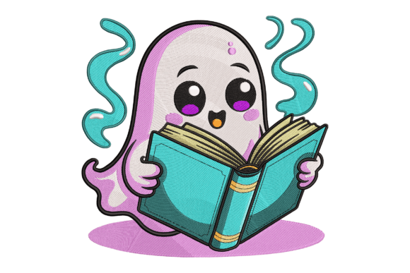 Ghost Reading Book: A Seasonal Embroidery Designer's Review