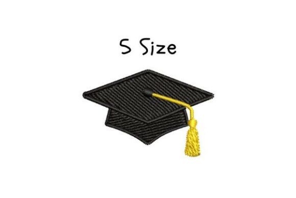 Graduation Cap Embroidery Design for Personalized Gifts