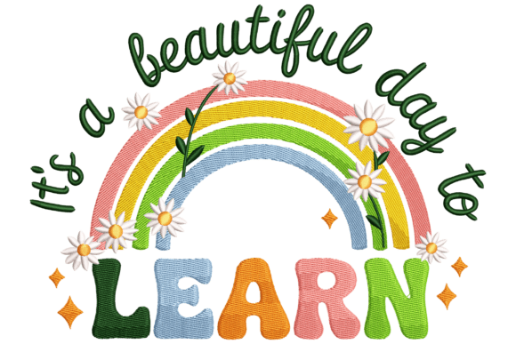 Rainbow School Quote: A Seasonal Embroidery Designer Review