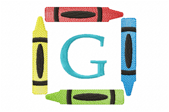 Review: The Crayons Frame Monogram Letter G Design