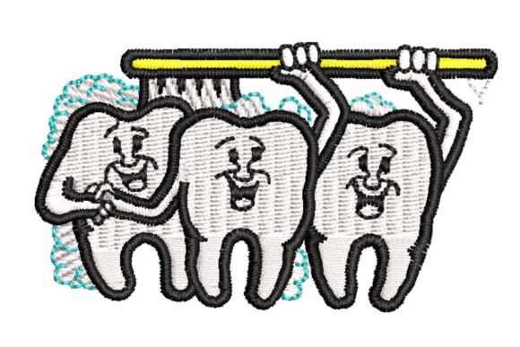 Review: Toothbrush & Tooth Embroidery Design