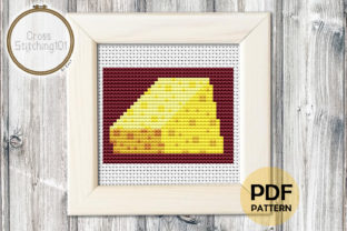 Reviewing Cheese Modern Cross Stitch Pattern