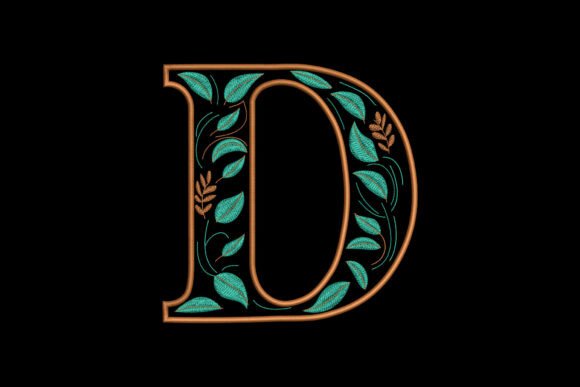 Reviewing the Floral Alphabet Letter D Embroidery Design