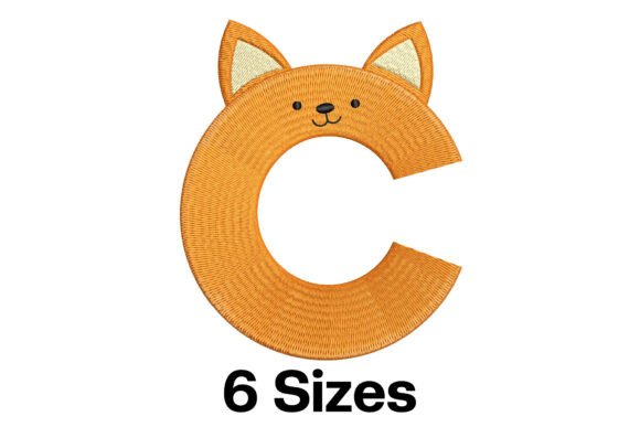 Testing the Funny Cat Alphabet Letter C Embroidery Design for a Gift Shop