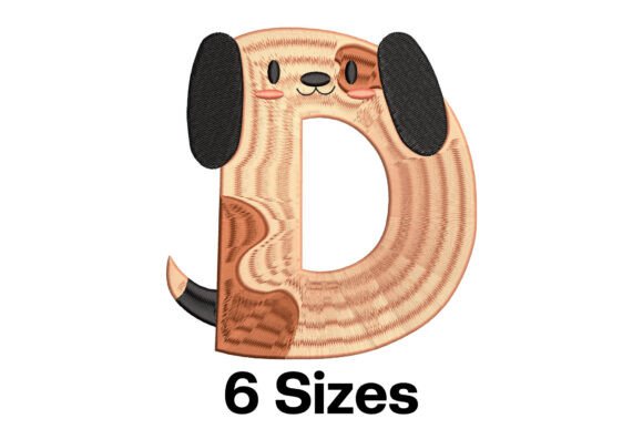 Testing the Funny Dog Alphabet Letter D for Personalized Gifts