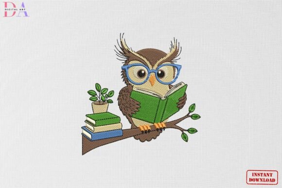 Why This Reading Owl Embroidery Charm Belongs in Your Project Queue